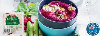 Coles Coles australian organic beetroot 250g pack offer