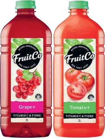 Coles Fruit co+ juice 2 litre offer