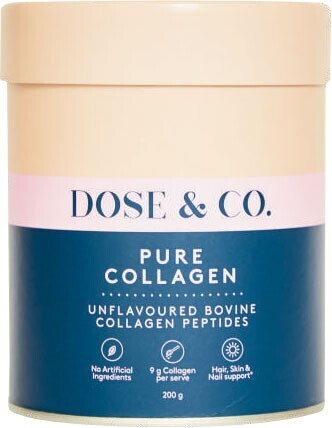 Coles Dose & co. pure collagen unflavoured powder 200g offer