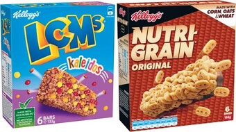 Coles Kellogg’s lcms 120g-138g or nutri-grain bars 144g offer