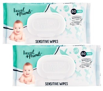 Coles Rascal + friends sensitive wipes 80 pack offer