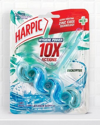 Coles Harpic hygiene power zinc eucalyptus 1 each offer