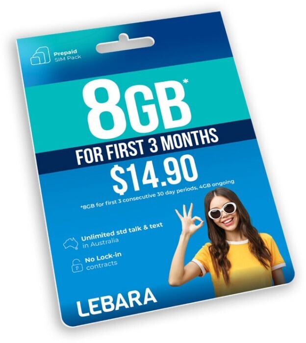 Lebara 14.90 starter pack offer at Coles