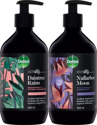 Coles Dettol australian heartland hand wash 500ml offer