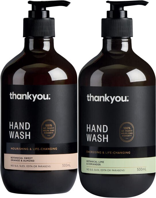 Thankyou hand wash 500ml offer at Coles