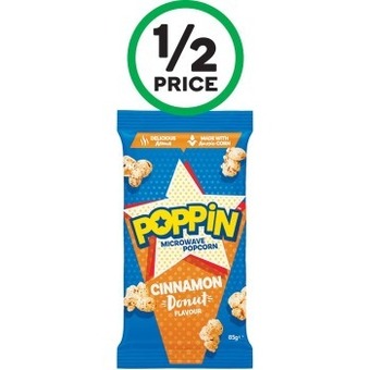 Woolworths Poppin microwave popcorn 85-100g offer