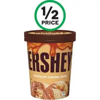 Woolworths Hershey’s ripple tubs or reese’s nutrageous 1 litre – from the freezer offer