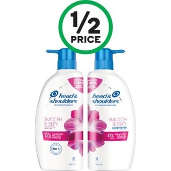 Woolworths Head & shoulders shampoo or conditioner 660ml offer