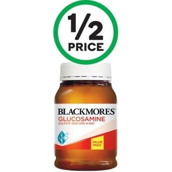 Woolworths Blackmores glucosamine sulfate 1500mg joint health vitamin tablets pk 150* offer
