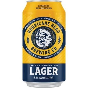 Woolworths Hurricane head brewing co lager block cans 30x375ml offer