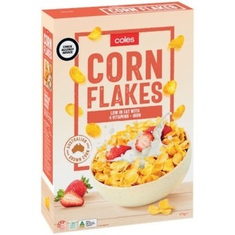 Coles Coles corn flakes 475g offer