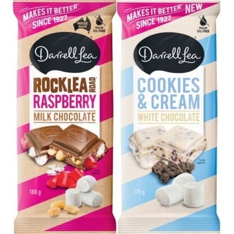 Coles Darrell lea block chocolate 160g-180g offer