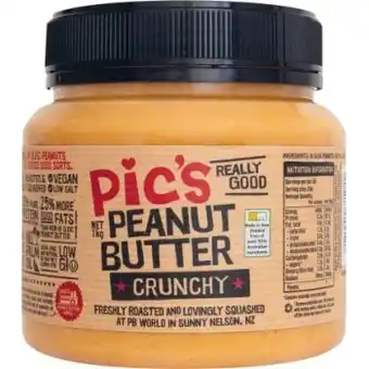 Coles Pics really good peanut butter crunchy 1kg offer