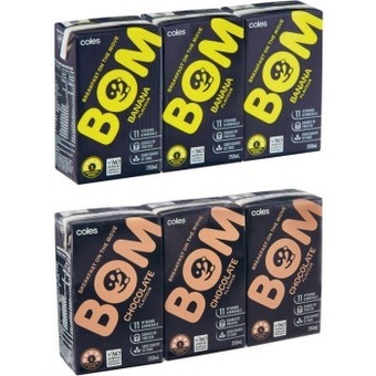 Coles Coles bom liquid breakfast 3x250ml offer