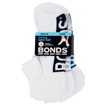 Coles Bonds mens logo low cut socks 3 pack offer
