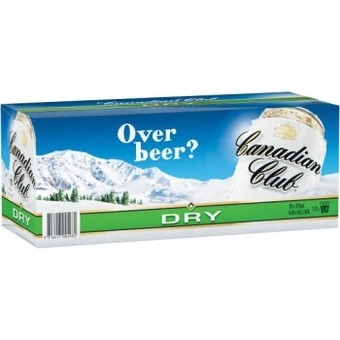Coles Canadian club & dry cans 10x375ml offer