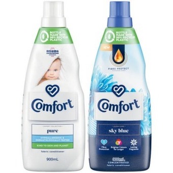 Coles Comfort ultra care fabric conditioner 900ml offer