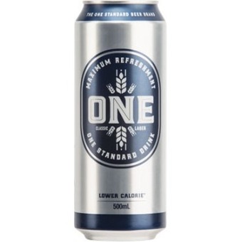 Woolworths One classic lager cans 6x500ml offer