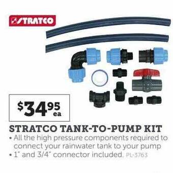 Stratco Stratco tank-to-pump kit offer