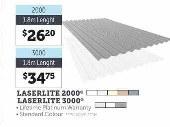 Stratco Laserlite 2000, laserlite 3000 offer