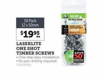 Stratco Laserlite one shot timber screws offer