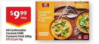 ALDI Kr castlemaine coconut chilli turmeric pork 580 g offer