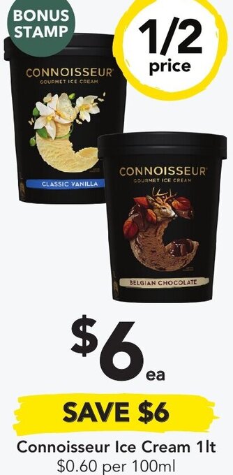 Connoisseur Ice Cream 1 Litre