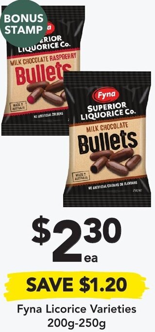 Fyna Licorice 200g-250g