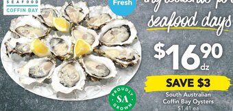 Drakes South Australian Coffin Bay Oysters offer