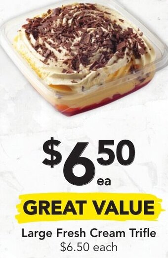 Drakes Large Fresh Cream Trifle offer