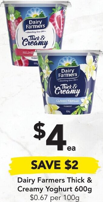 Drakes Dairy Farmers Thick & Creamy Yoghurt 600g offer