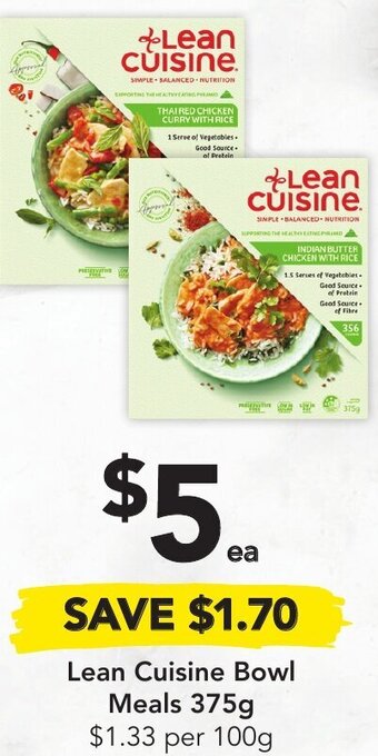 Drakes Lean Cuisine Bowl Meals 375g offer