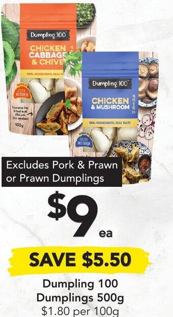 Dumpling 100 Dumplings 500g