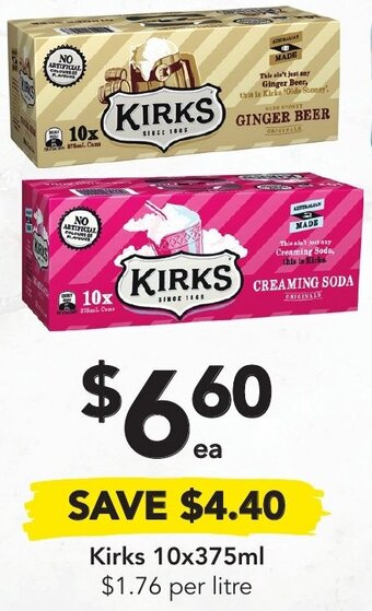 Drakes Kirks 10x375ml offer