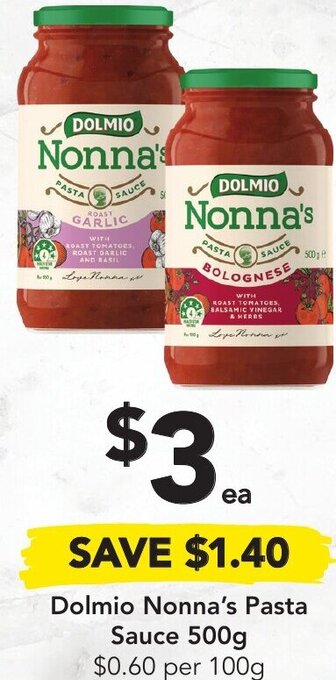 Dolmio Nonna's Pasta Sauce 500g