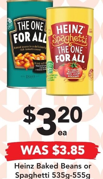Drakes Heinz Baked Beans or Spaghetti 535g-555g offer