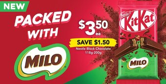Drakes Nestle Block Chocolate 118g-200g offer