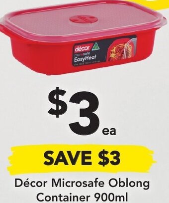 Drakes Décor Microsafe Oblong Container 900ml offer