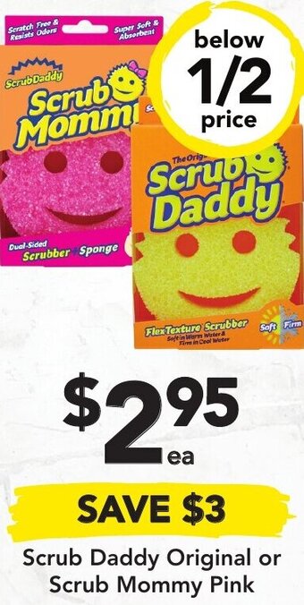 Drakes Scrub Daddy Original or Scrub Mommy Pink offer