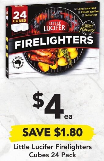 Drakes Little Lucifer Firelighters Cubes 24 Pack offer