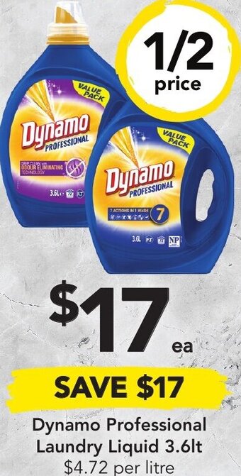 Drakes Dynamo Professional Laundry Liquid 3.6lt offer