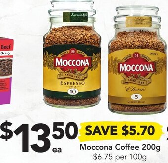 Drakes Moccona Coffee 200g offer