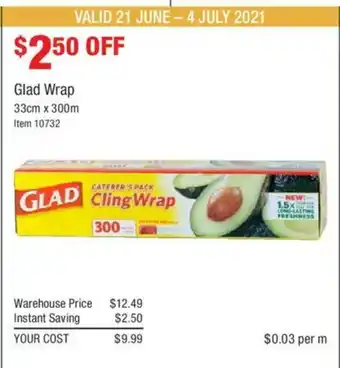 Glad Wrap 33cm x 300m
