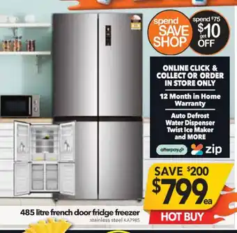 Cheap as Chips 485 Litre French Door Fridge Freezer - KA7985 offer