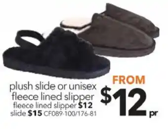 Cheap as Chips Plush Unisex Fleece Lined Slipper offer