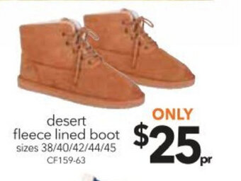 Cheap as Chips Desert Fleece Lined Boot offer