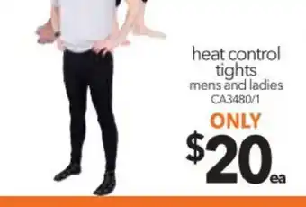 Cheap as Chips Heat Control Tights Mens and Ladies offer