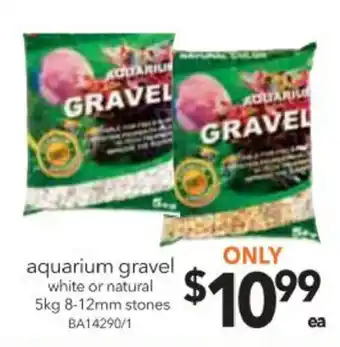 Cheap as Chips Aquarium Gravel White or Natural 5kg 8-12mm Stones offer
