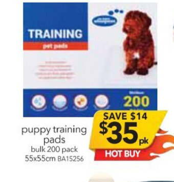 Cheap as Chips Puppy Training Pads Bulk 200 Pack 55x55cm offer