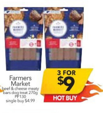 Farmers Market Beef & Cheese Meaty Bars Dog Treat 270g